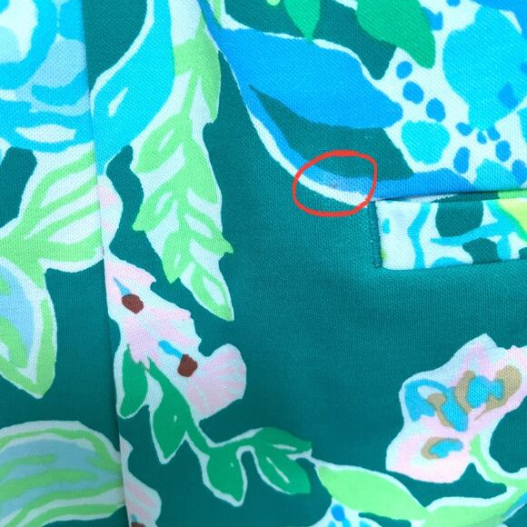 Lilly Pulitzer Callahan Short Mid Rise Hot on the Vine 5" Inseam Size 16 - Picture 6 of 10